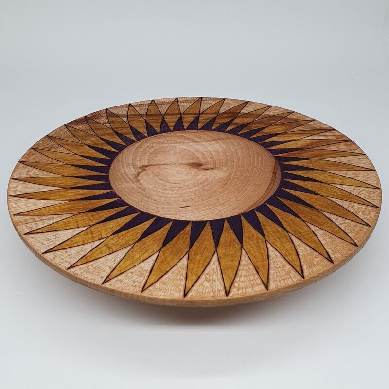 Large Hand-decorated Bowl - Geometric Flame