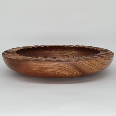 Large Wooden Bowl - Elm Contour Bowl