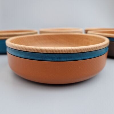 Decorated Beech Food Bowl