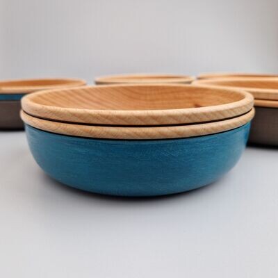 Decorated Beech Food Bowl Decorated Beech Food Bowl