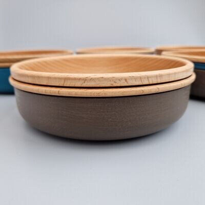 Decorated Beech Food Bowl