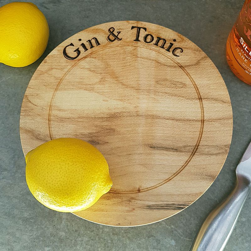 Gin and Tonic  Chopping Board