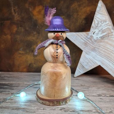 Wooden Snowman 40