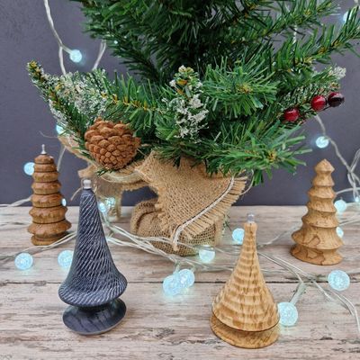 Wooden Christmas Tree Ornaments