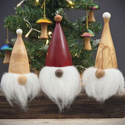 Wooden Christmas Gonks