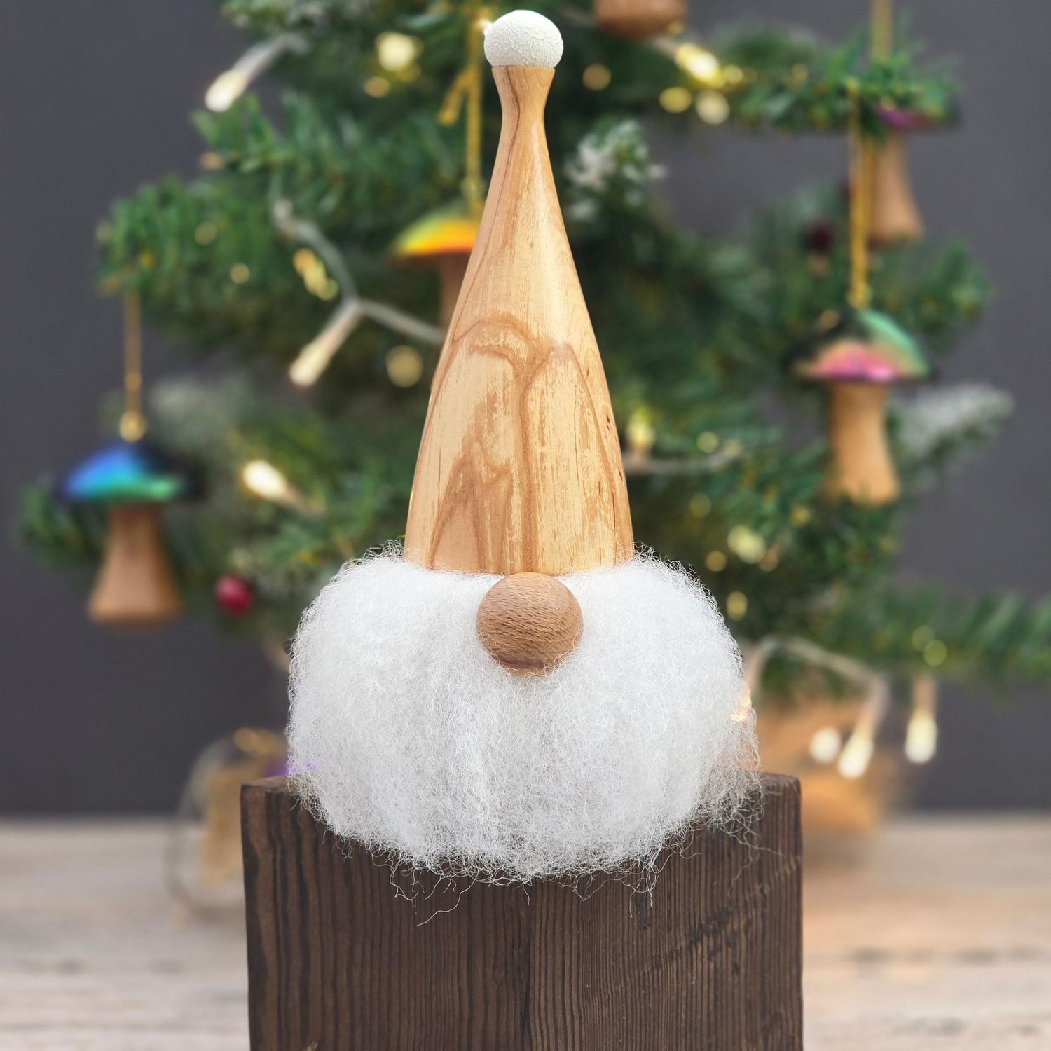 Wooden Christmas Gonk - Sneesl