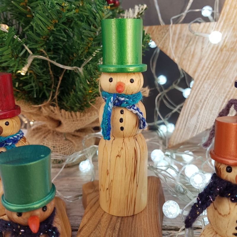 Wooden Snowman 43