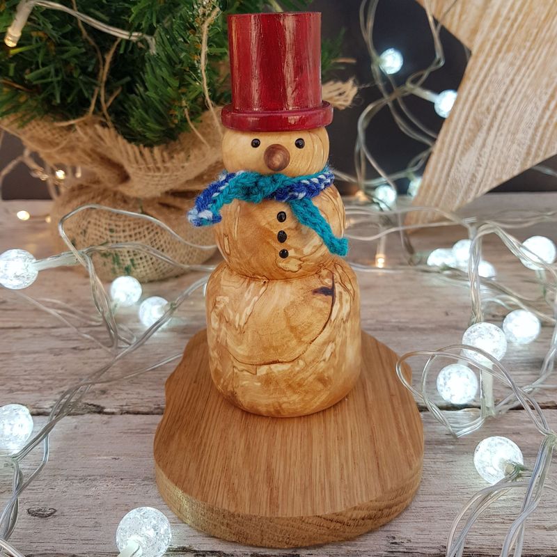 Wooden Snowman 44