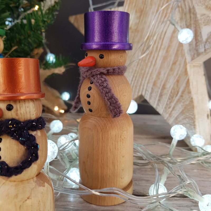 Wooden Snowman 45