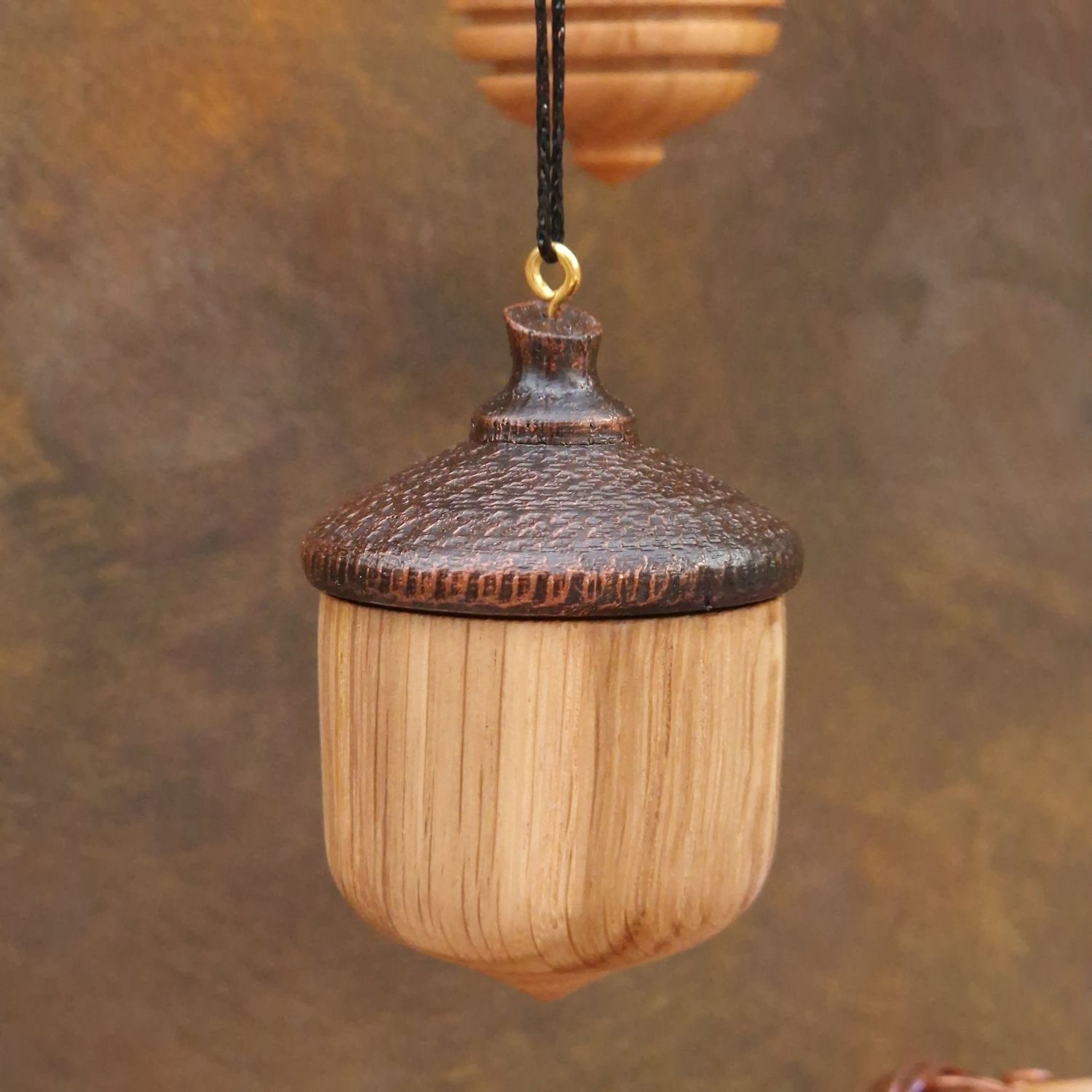 Wooden Acorn Baubles Wooden Acorn Baubles