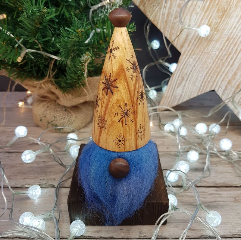 Wooden Christmas Gonk - Flurig Wooden Christmas Gonk - Flurig