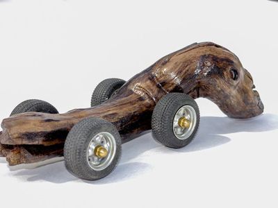 Schwemmholz -Unikat Modellauto