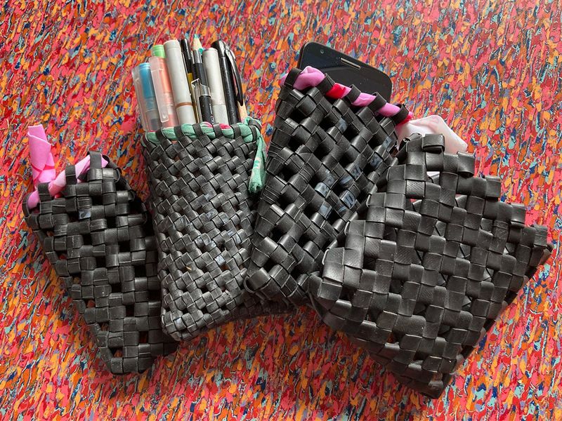 Etui aus Fahrradschlauch Etui aus Fahrradschlauch