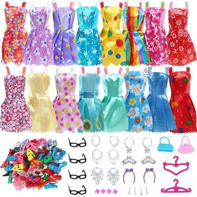 42 Set Doll Accessories Modern Clothes For Barbie Doll Daughter&#39;s X mas Gift