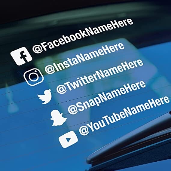 Custom @ vinyl decals X2
