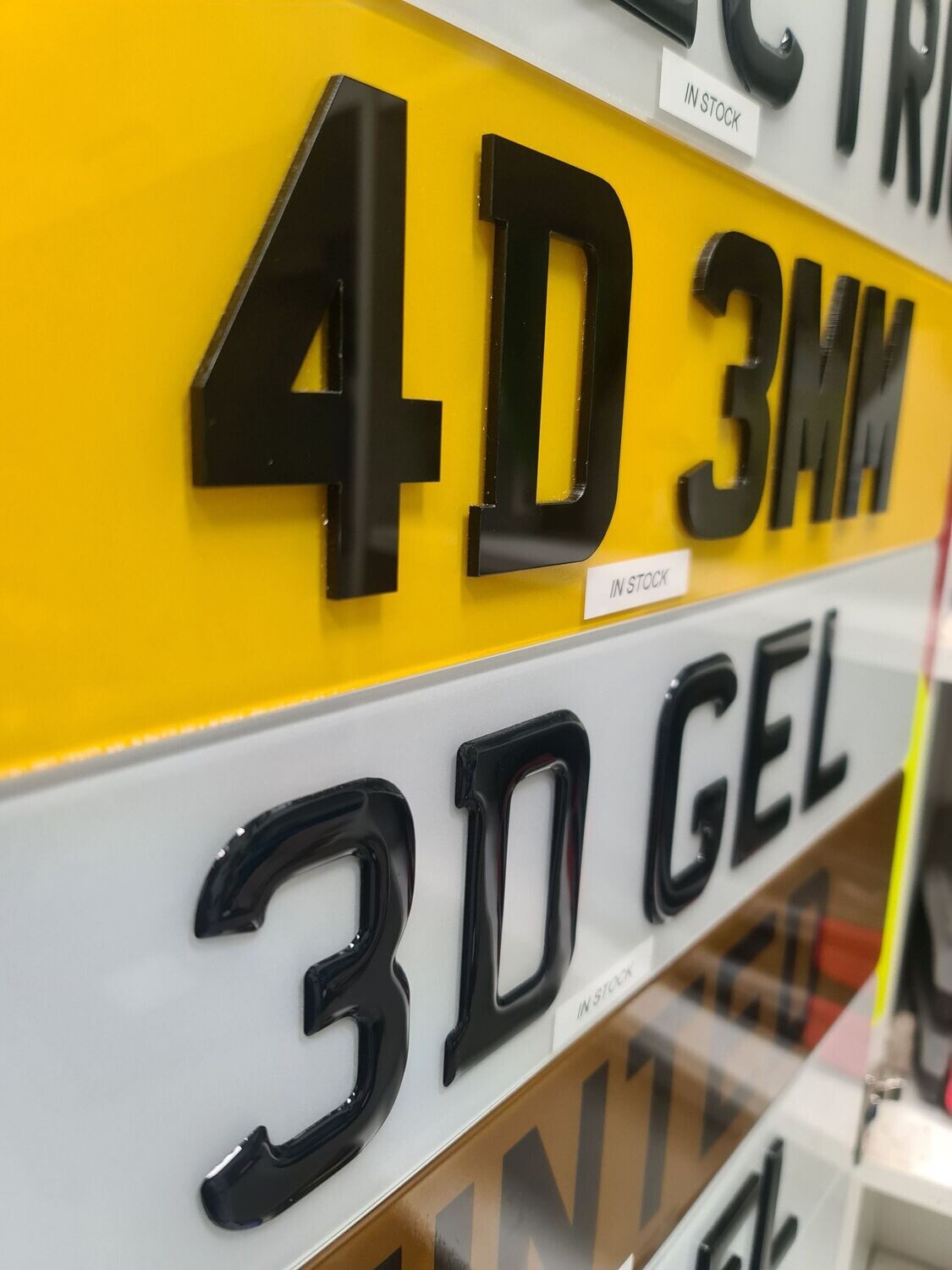 (Pair) Standard size show number plates