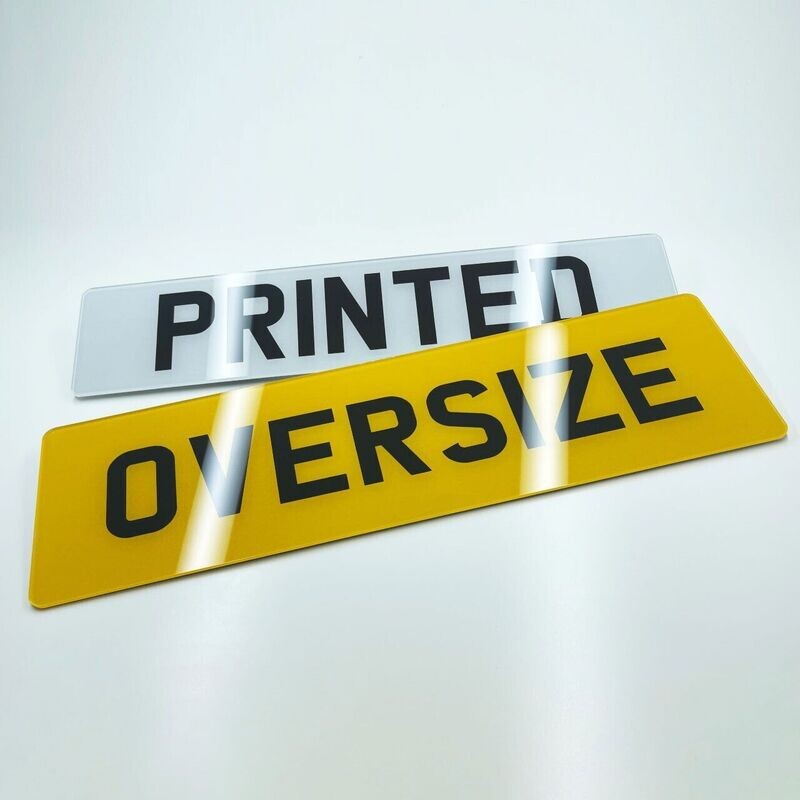 Oversize rear plate