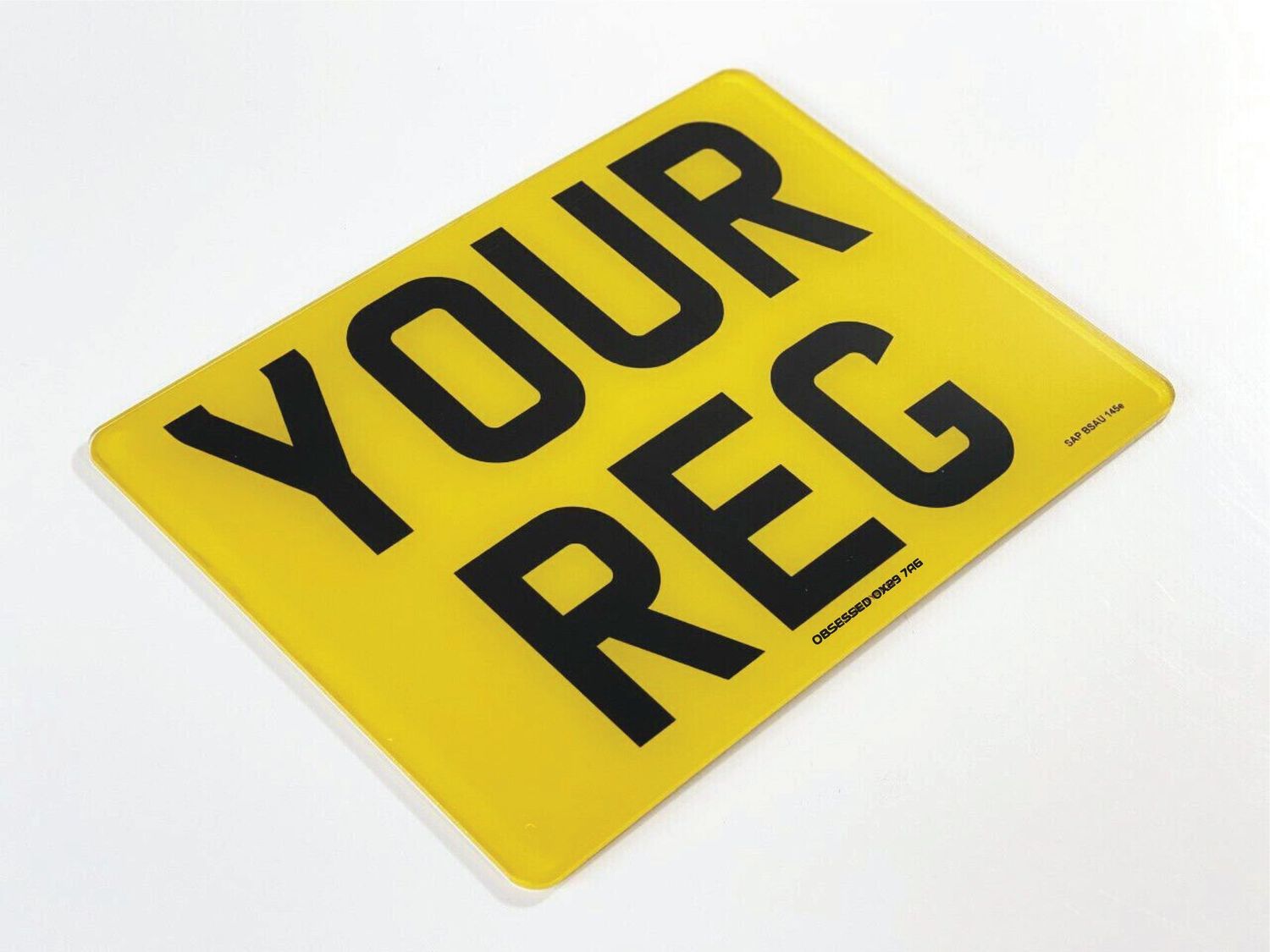 Square rear legal number plate (4X4)