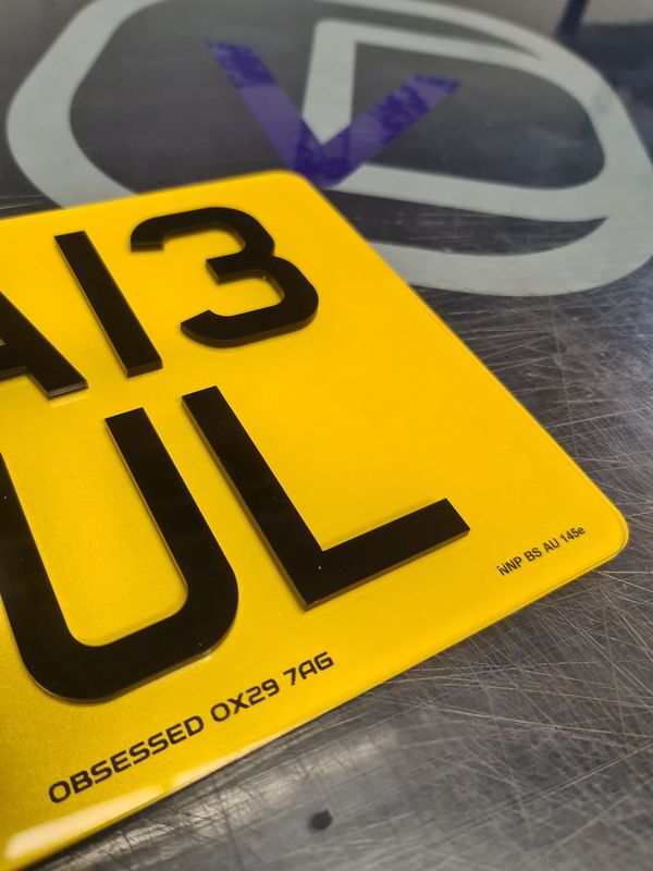 Square rear legal number plate (Bike)