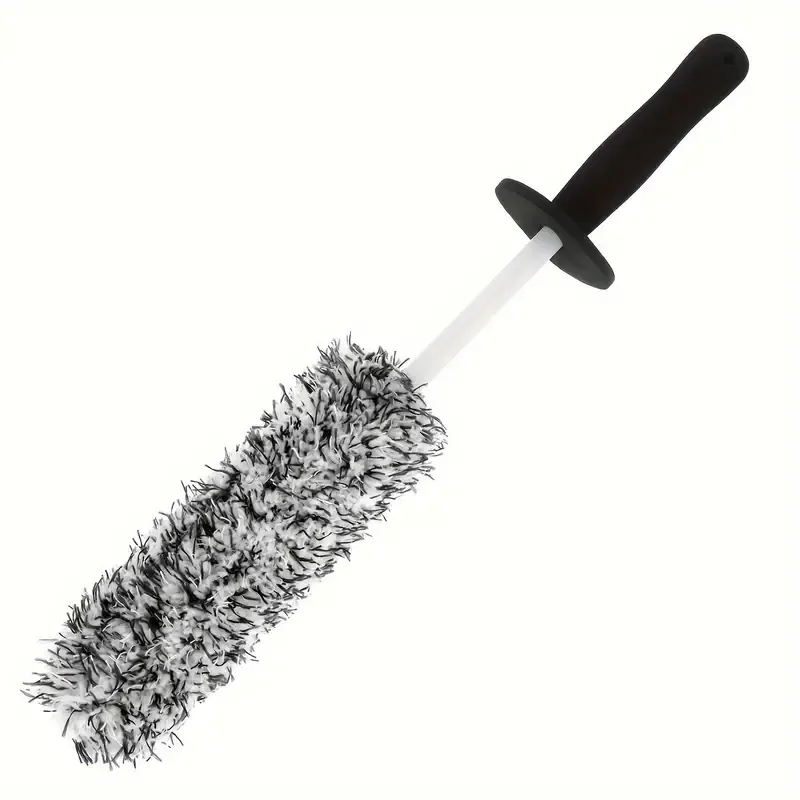 Microfiber wheel brush