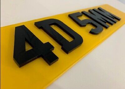 4d 5mm number plates