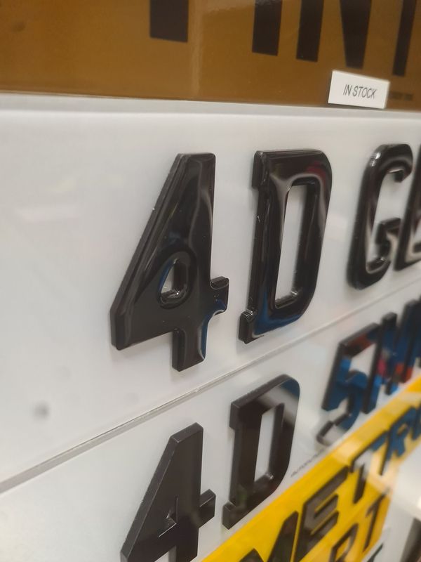 4d gel number plates