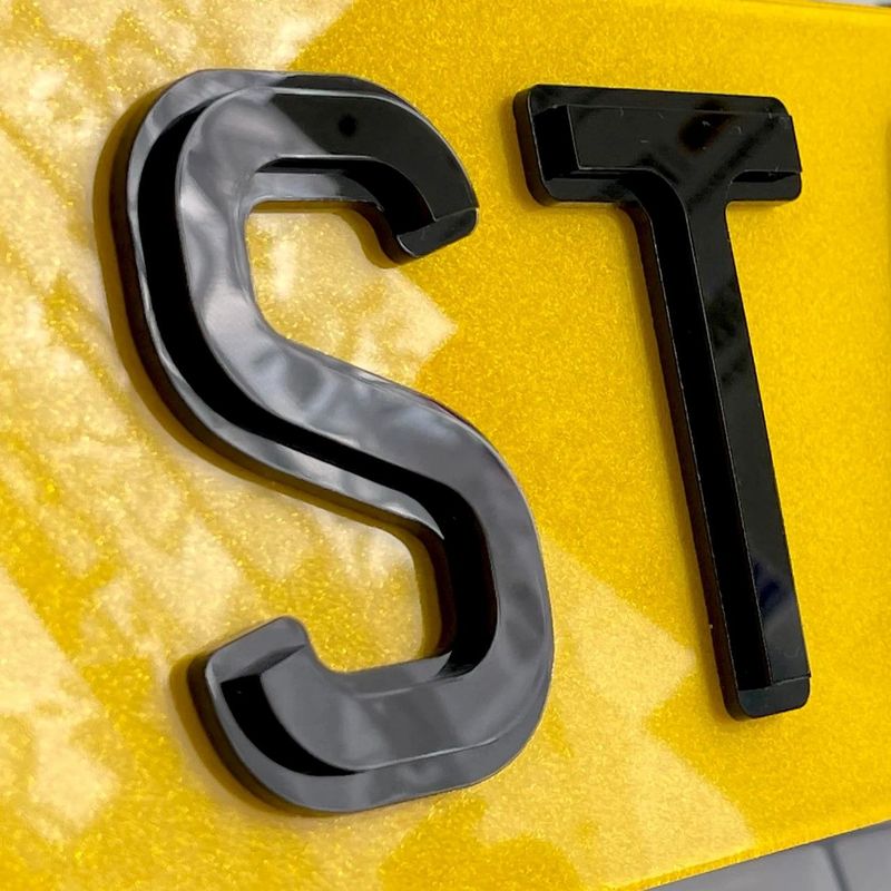 4d stepped number plates