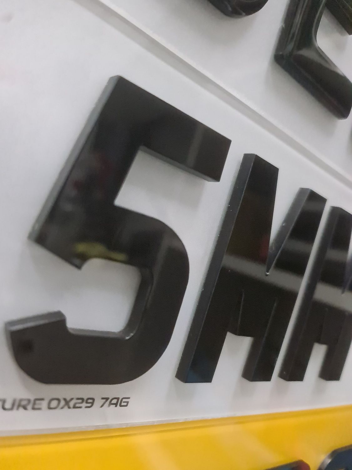 4d 5mm show number plates
