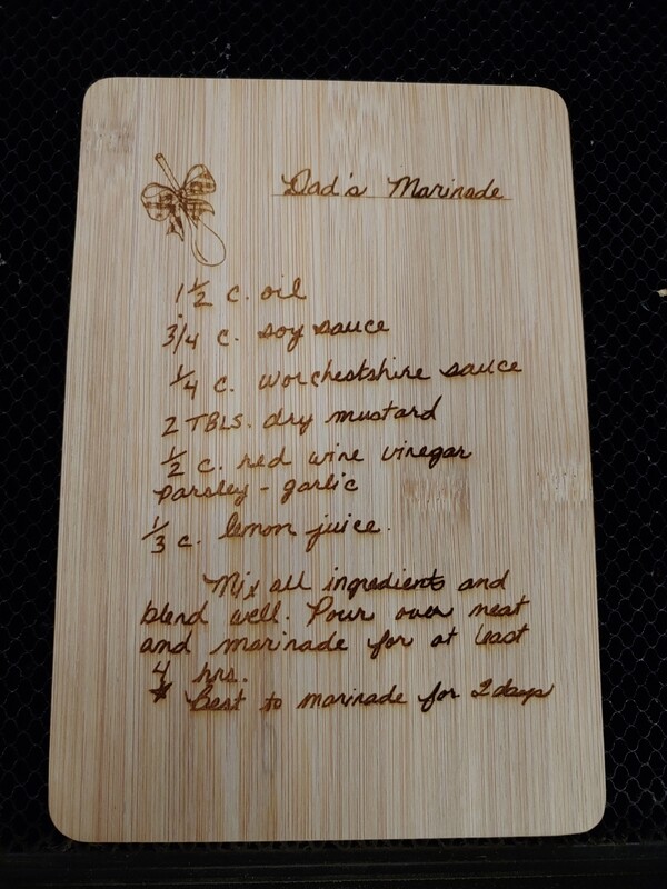 Custom Recipe Board