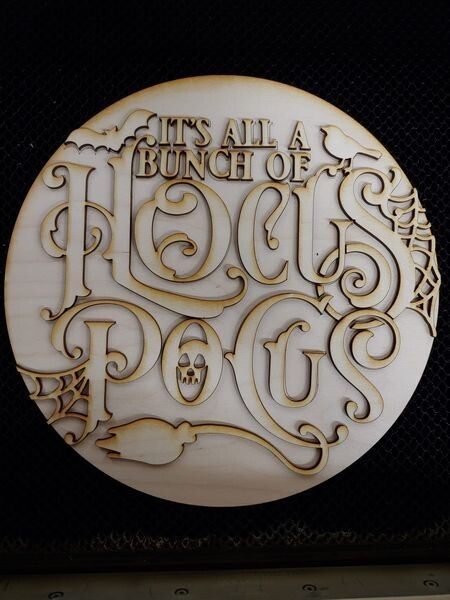 Sign - Paintable Hocus Pocus