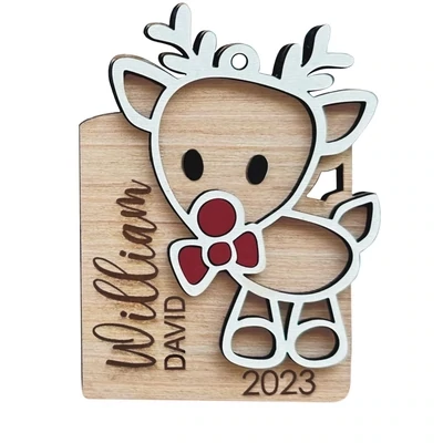 Ornament Customizable Boy - Deer