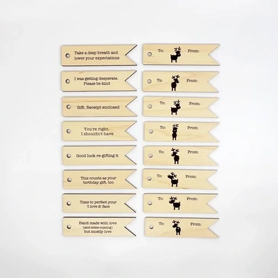 Funny &amp; Sarcastic Christmas Gift Tags