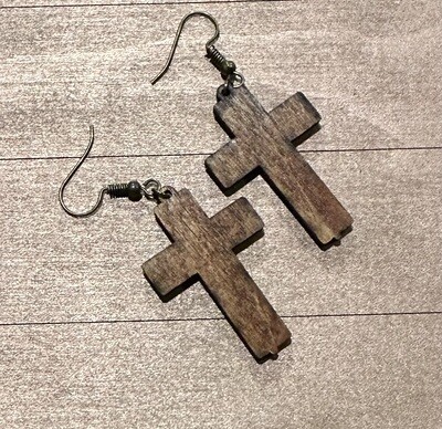 Earrings Love Cross