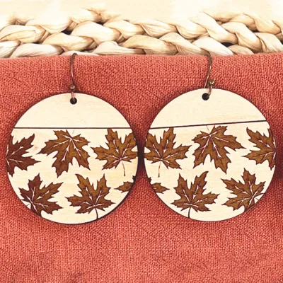 Earrings Fall Leaves