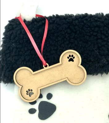 Ornament Dog Bone Customize