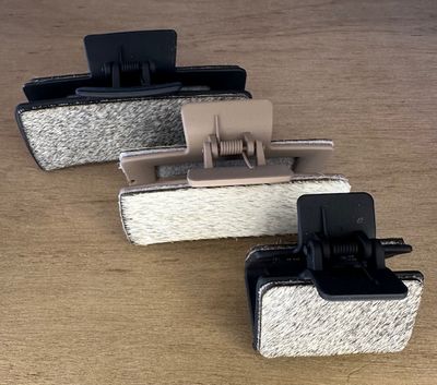 Cowhide Hair Clips