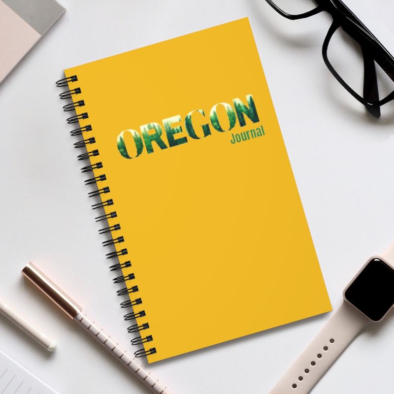 Oregon Spiral Journal - Perfect for Nature Lovers, Travel Adventures, Daily Reflections, Gifts and Graduation