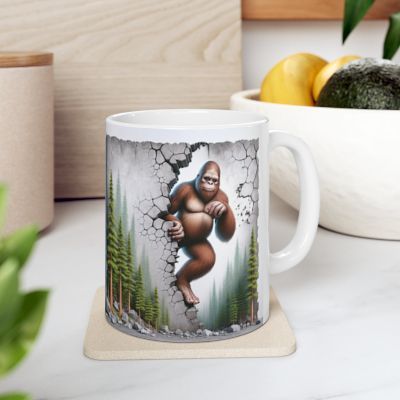 Bigfoot 3D Adventure Mug - Perfect for Nature Lovers, Unique Gift for Camping, Hiking, Outdoor Lovers, Collectible Funny Coffee Cup