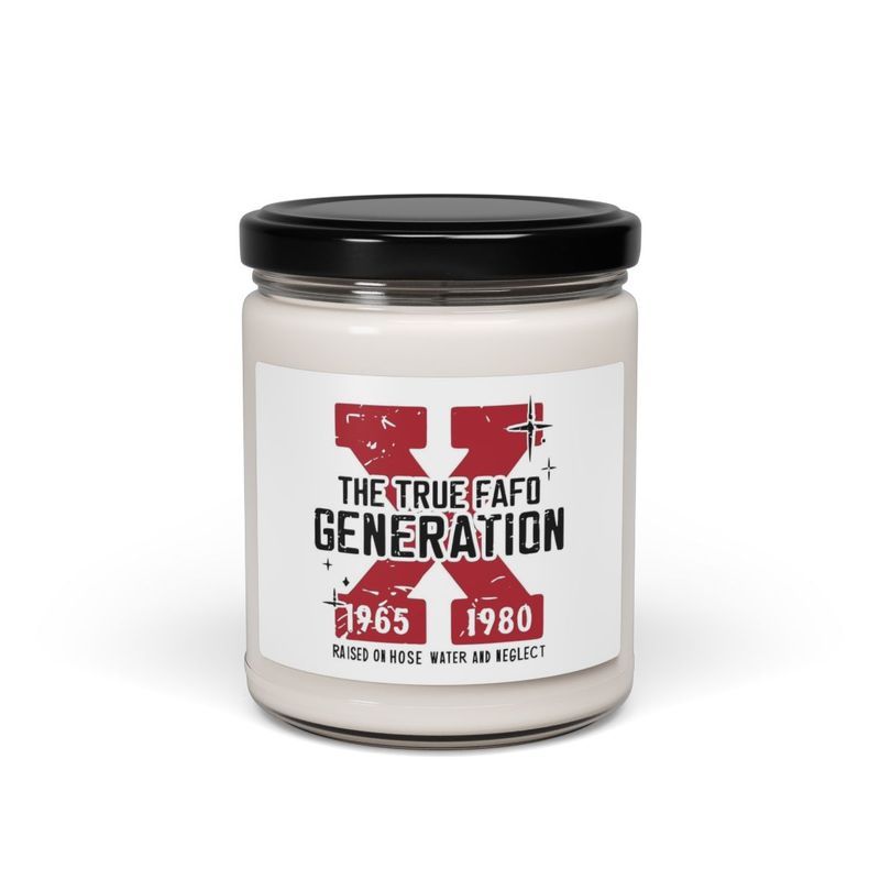 Scented Soy Candle, Vintage-Inspired Generation X | Perfect Gift for Nostalgic Souls | Home Decor, Relaxation, Birthday Gift, Self-Care, Cozy Vibes
