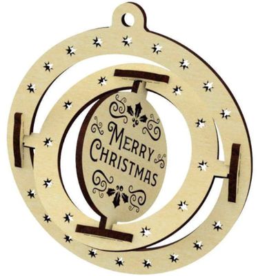 Ornament Rotating Merry Christmas