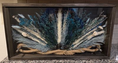 Custom Shadow Box Beautiful Blues