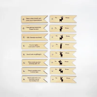 Funny &amp; Sarcastic Christmas Gift Tags