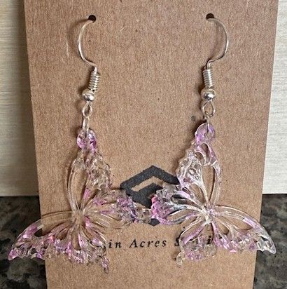 Earrings Sparkling Butterflies