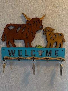 Key Holder Highland Cows