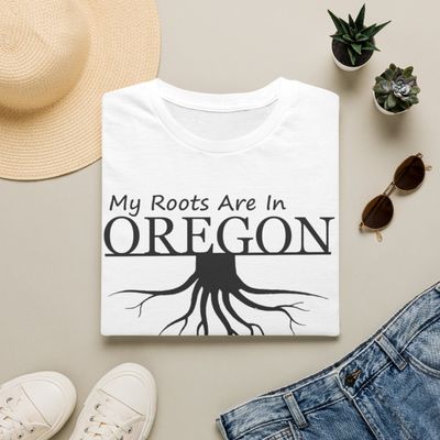T-Shirt My Roots Are In Oregon| Black
