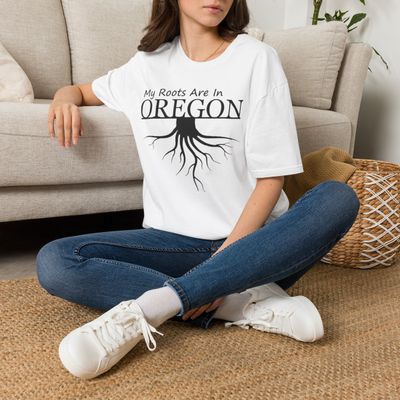 T-Shirt My Roots Are In Oregon| Black