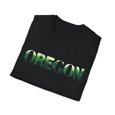 T-Shirt Oregon Nature - Unisex Soft style T-Shirt, Oregon Trees Shirt, Outdoor Apparel, Gift for Travelers, Nature Lover Gift