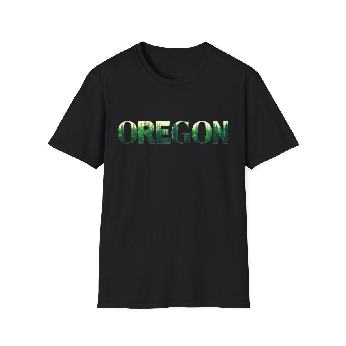 T-Shirt Oregon Nature - Unisex Soft style T-Shirt, Oregon Trees Shirt, Outdoor Apparel, Gift for Travelers, Nature Lover Gift