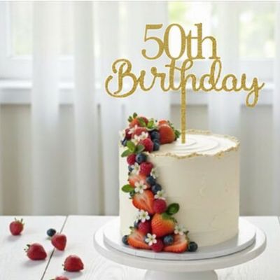 Cake Topper Milestone Birthday