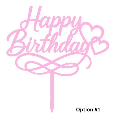 Cake Toppers "Happy Birthday"